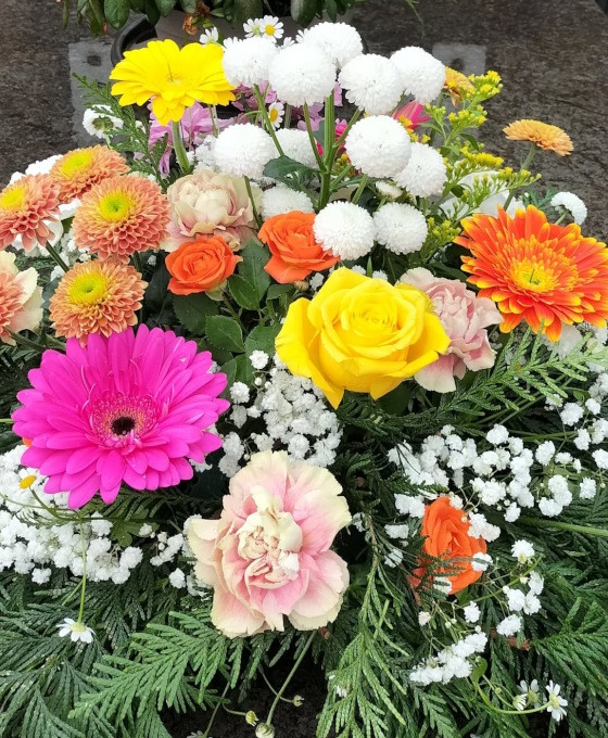 Flores para Tanatorio Hirubelar